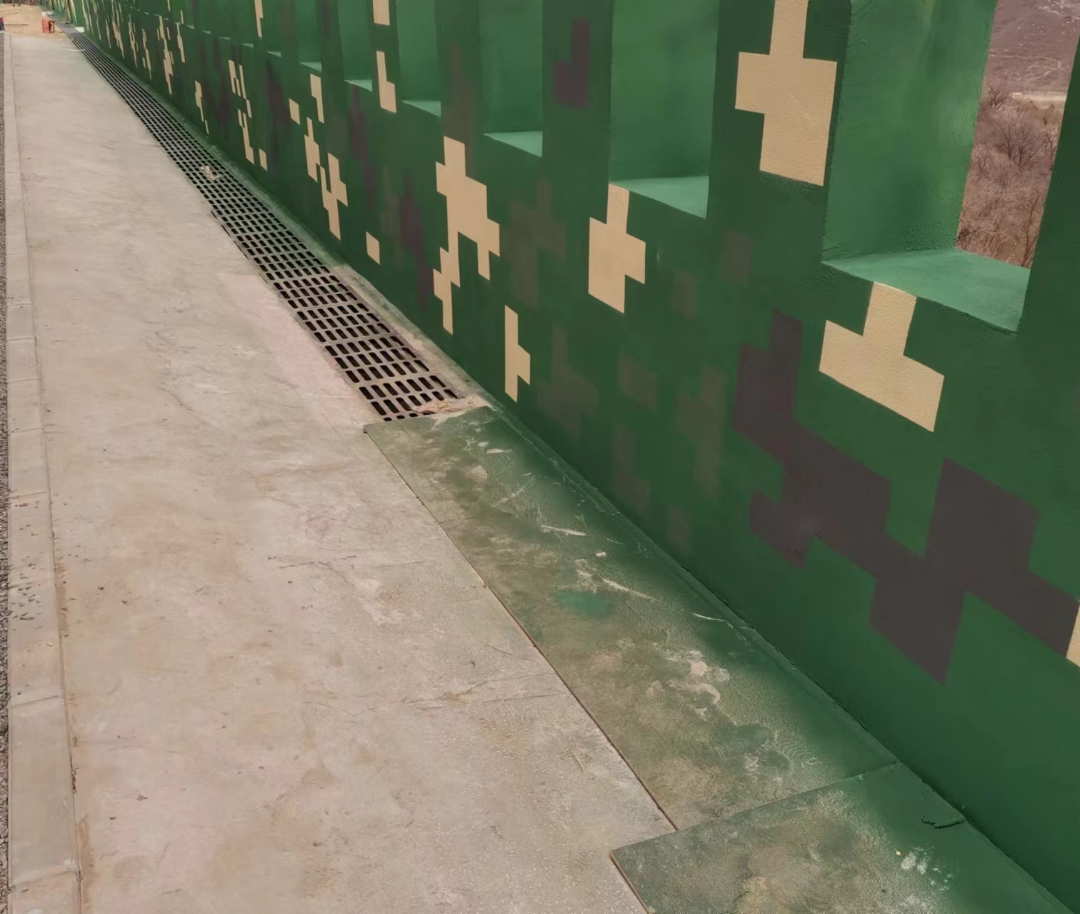 红桥围墙迷彩喷涂,数迷彩漆